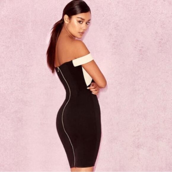 House of CB | Rodene Two-Tone Black & Tan Dress |
Size Extra Small - Picture 8 of 8